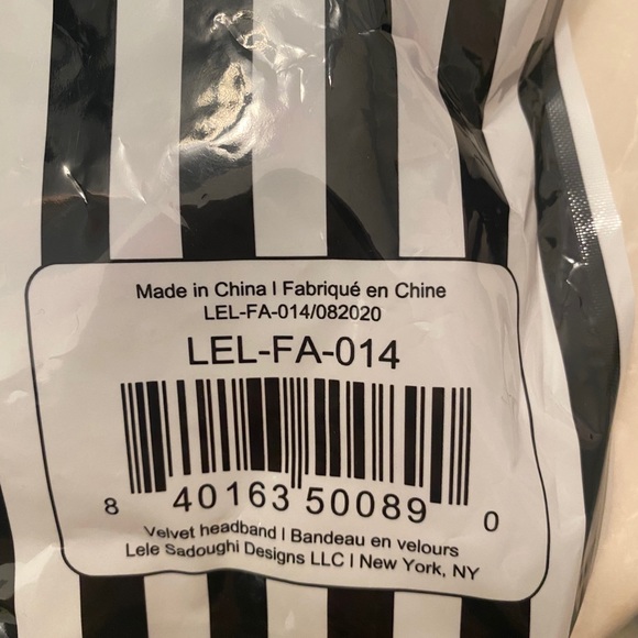 Red velvet Lele Sadoughi headband - Picture 2 of 3